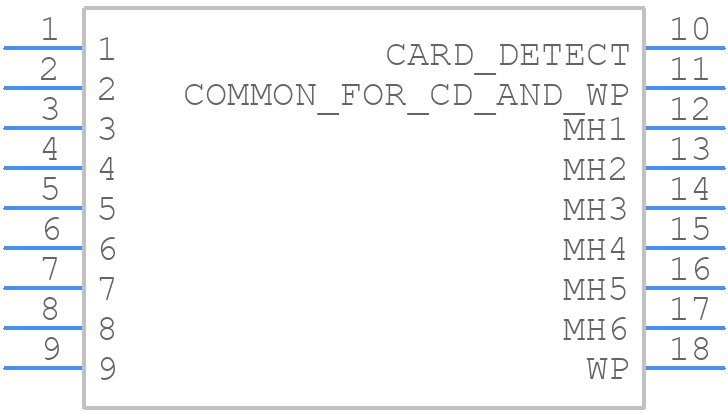 DM1B-DSF-PEJ(92) - Hirose - PCB symbol