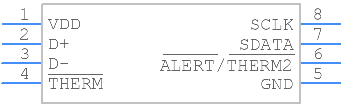 ADT7461AARMZ-R - onsemi - PCB symbol