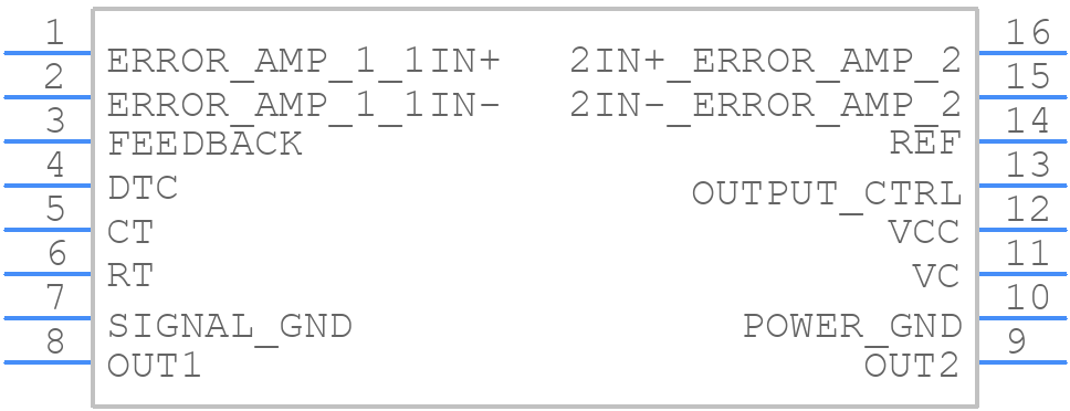 TL598CNE4 - Texas Instruments - PCB symbol
