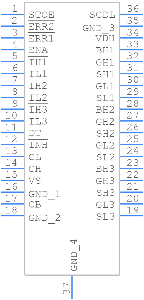 TLE71851EXUMA1 - Infineon - PCB symbol
