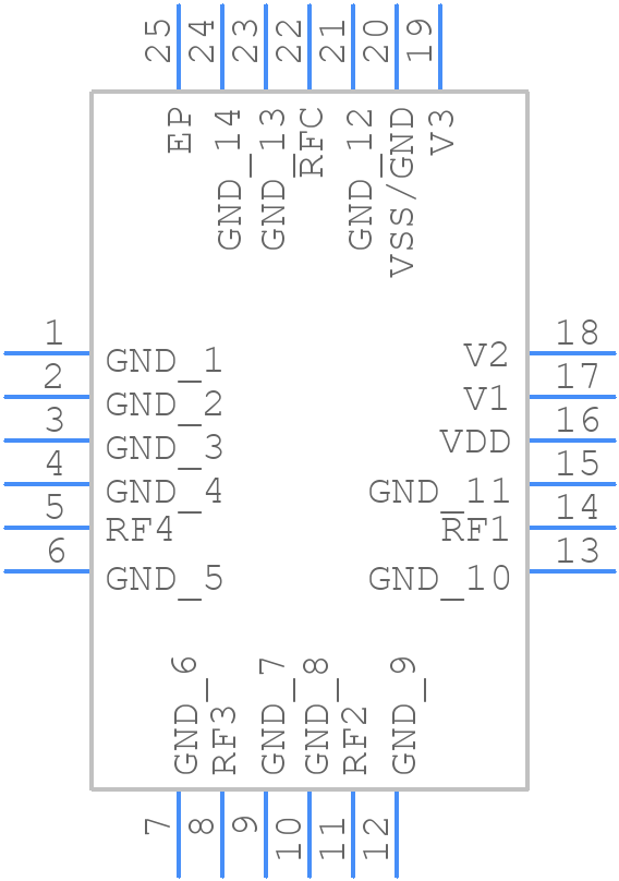 QPC6044 - Qorvo - PCB symbol