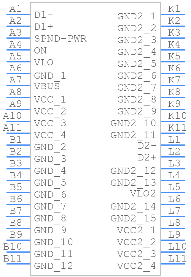 LTM2884IY - Analog Devices - PCB symbol