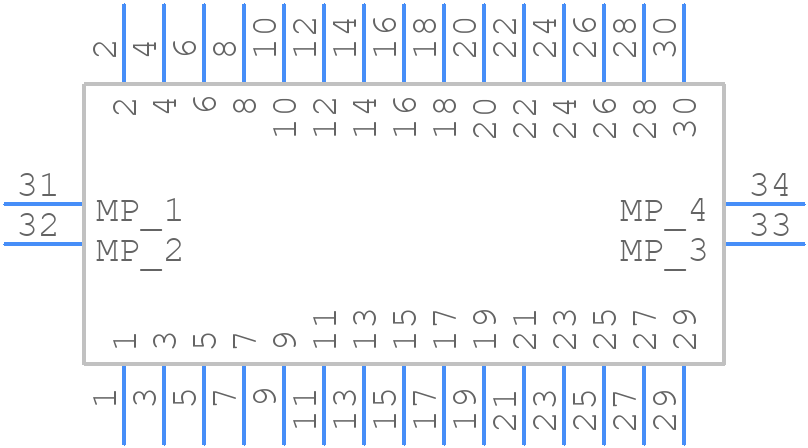 203956-0303 - Molex - PCB symbol