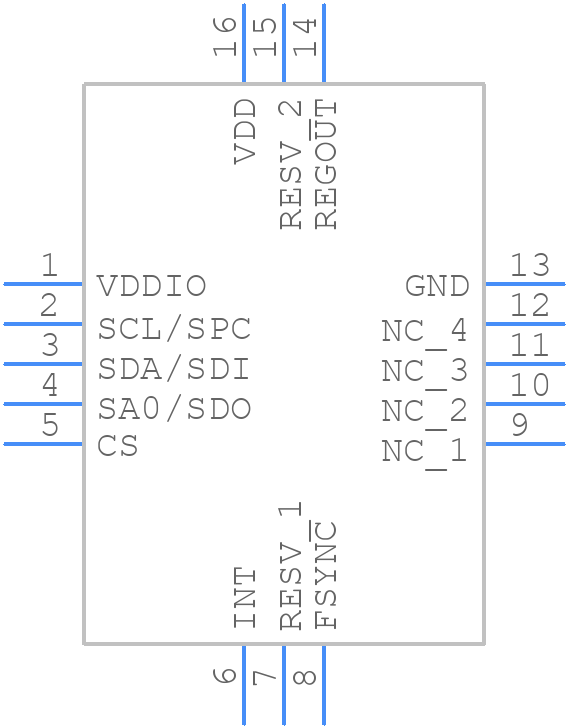 ICG-20330 - TDK - PCB symbol