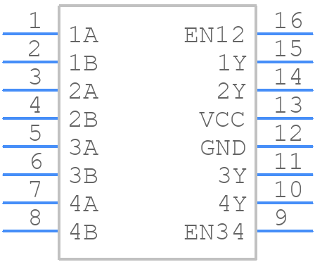 SN65LVDS390DRG4 - Texas Instruments - PCB symbol