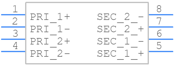 TY-146P - Triad Magnetics - PCB symbol