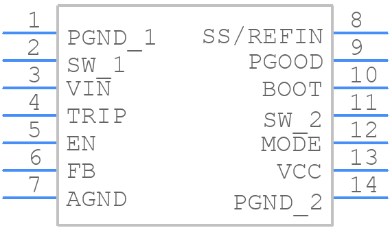 TPS54J060RPGR - Texas Instruments - PCB symbol