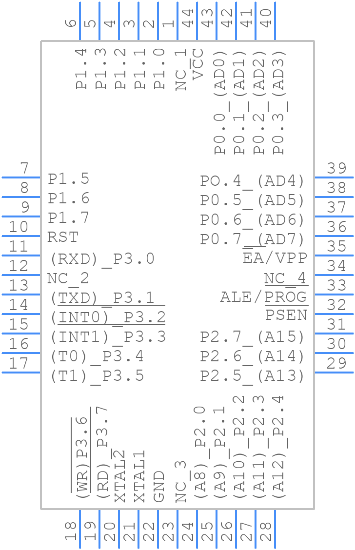 AT89C51-24JI - Microchip - PCB symbol