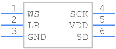 ICS-43434 - TDK - PCB symbol