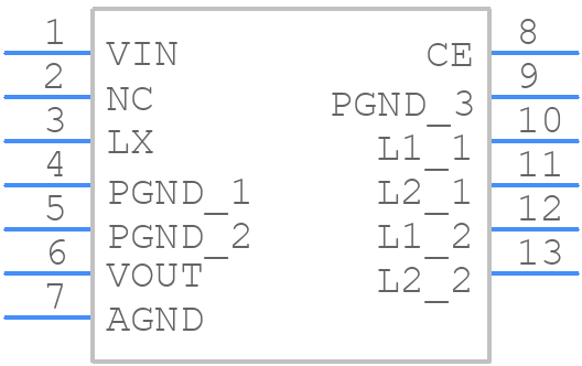 XDL601A12382-Q - Torex - PCB symbol