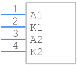 KW2 HIL532.TK-D2D9-4L07M0-SC6B-A-R18 - ams OSRAM - PCB symbol