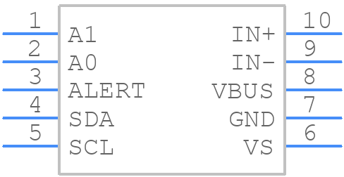 INA237AIDGST - Texas Instruments - PCB symbol