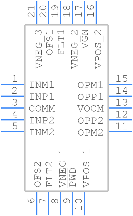 ADRF6521ACPZ - Analog Devices - PCB symbol