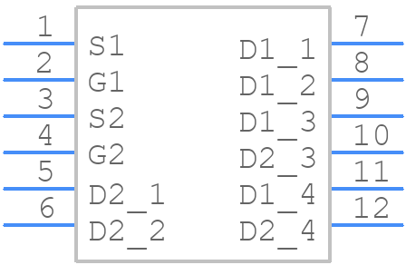 DMTH4008LPDWQ-13 - Diodes Incorporated - PCB symbol