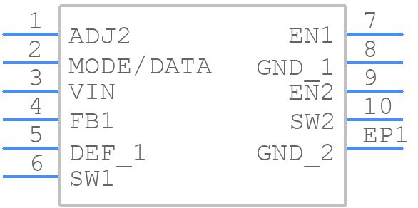 TPS62400DRCT - Texas Instruments - PCB symbol