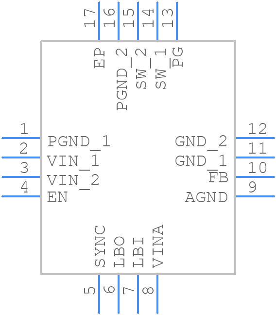 TPS62112RSARG4 - Texas Instruments - PCB symbol