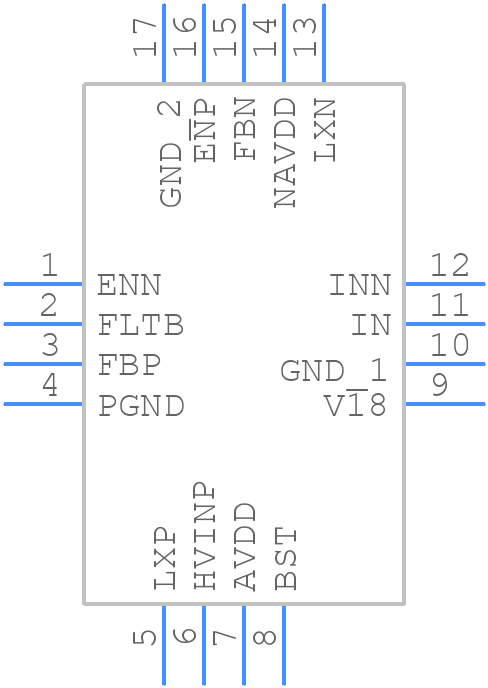 MAX25520ATEB/V+ - Analog Devices - PCB symbol