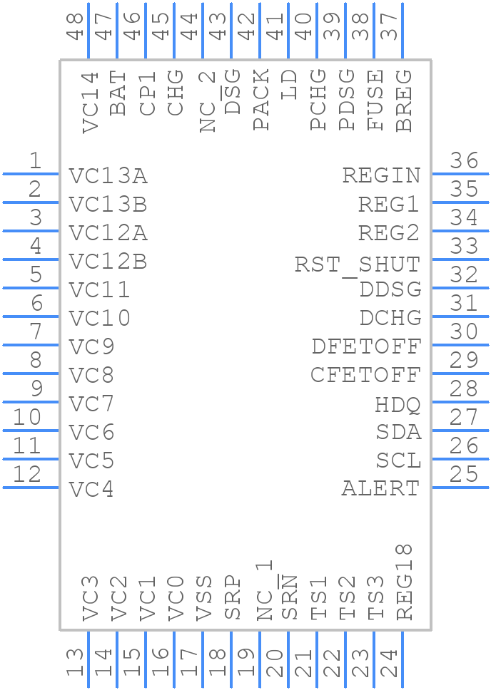 BQ769142PFBR - Texas Instruments - PCB symbol