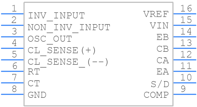 UC3524N - Rochester Electronics - PCB symbol