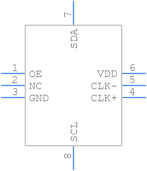 549BCAA001056CBG - Silicon Labs - PCB symbol