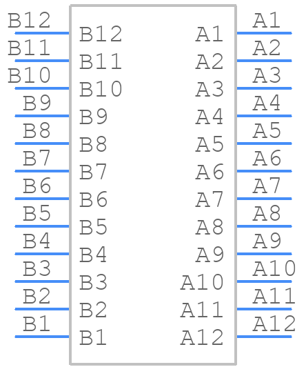 DX07S024JAAR1100 - JAE - PCB symbol