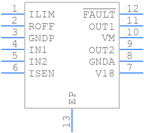 MAX22201ATC+ - Analog Devices - PCB symbol