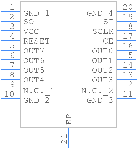 L9822EPD013TR - STMicroelectronics - PCB symbol