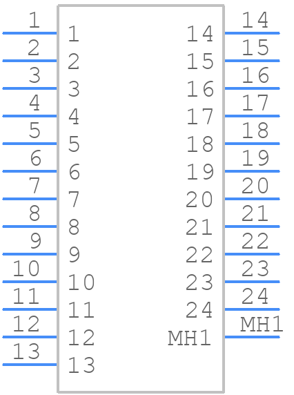 N2524-6003RB - 3M - PCB symbol