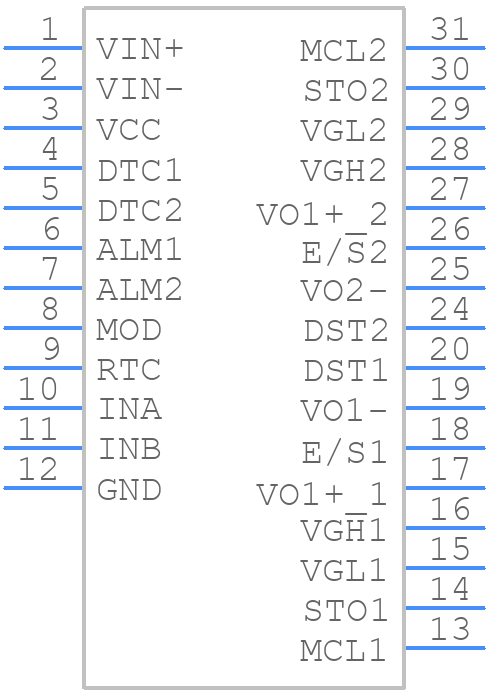 2DMB51507CC - Tamura - PCB symbol
