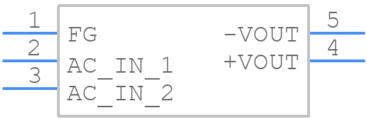 YAS1005E - Cosel - PCB symbol