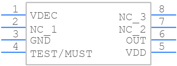 MLX91208LDC-CAH-000-SP - Melexis - PCB symbol