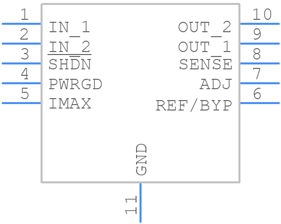 LT3065IDD-5#TRPBF - Analog Devices - PCB symbol