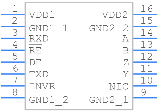 ADM2463EBRWZ - Analog Devices - PCB symbol