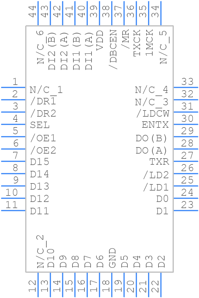 DEI1016A - Device Engineering Incorporated - PCB symbol
