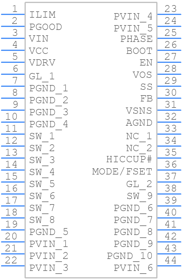 NCP3284AMNTXG - onsemi - PCB symbol