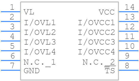 MAX14611EUD+ - Analog Devices - PCB symbol