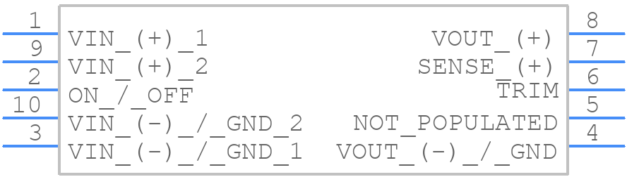i7A24045A033V-001-R - TDK Lambda - PCB symbol