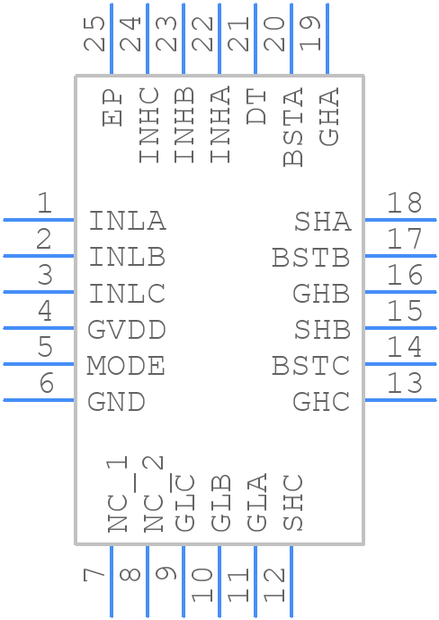 DRV8300NRGER - Texas Instruments - PCB symbol