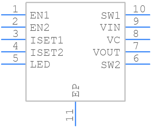 LTC3454EDD#TRPBF - Analog Devices - PCB symbol