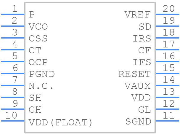 TEA1611T/N1,518 - NXP - PCB symbol