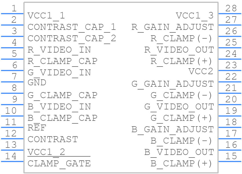LM1203N - Texas Instruments - PCB symbol