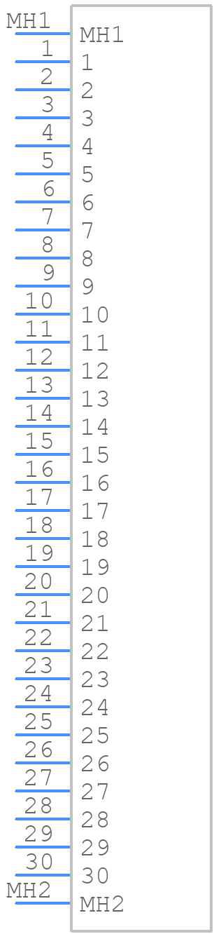SIMM130VTL - Adam Tech - PCB symbol