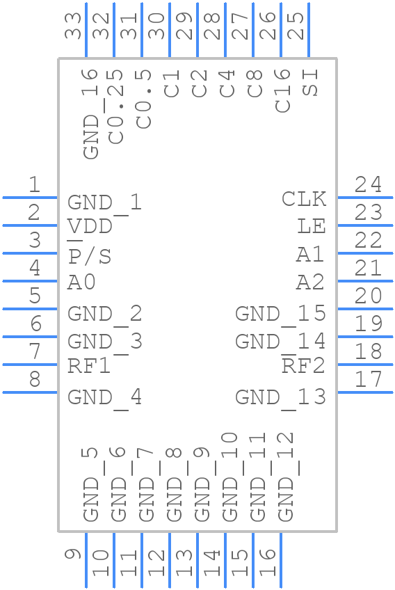 PE43712 - Peregrine Semiconductor - PCB symbol