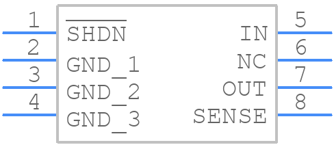 LT3007-3.3 - Analog Devices - PCB symbol