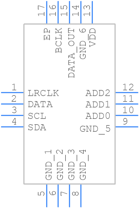 TPA5050RSARG4 - Texas Instruments - PCB symbol