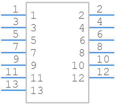 5031591301 - Molex - PCB symbol