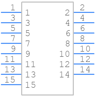 5031591501 - Molex - PCB symbol