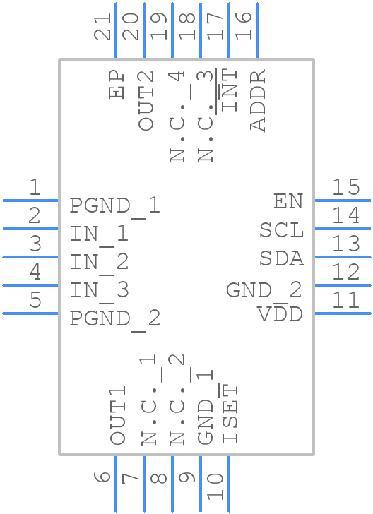 MAX20089ATPB/VY+ - Analog Devices - PCB symbol