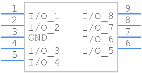 RCLAMP0518P.TNT - SEMTECH - PCB symbol