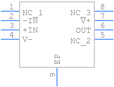 OPA2354AIDDAG3 - Texas Instruments - PCB symbol